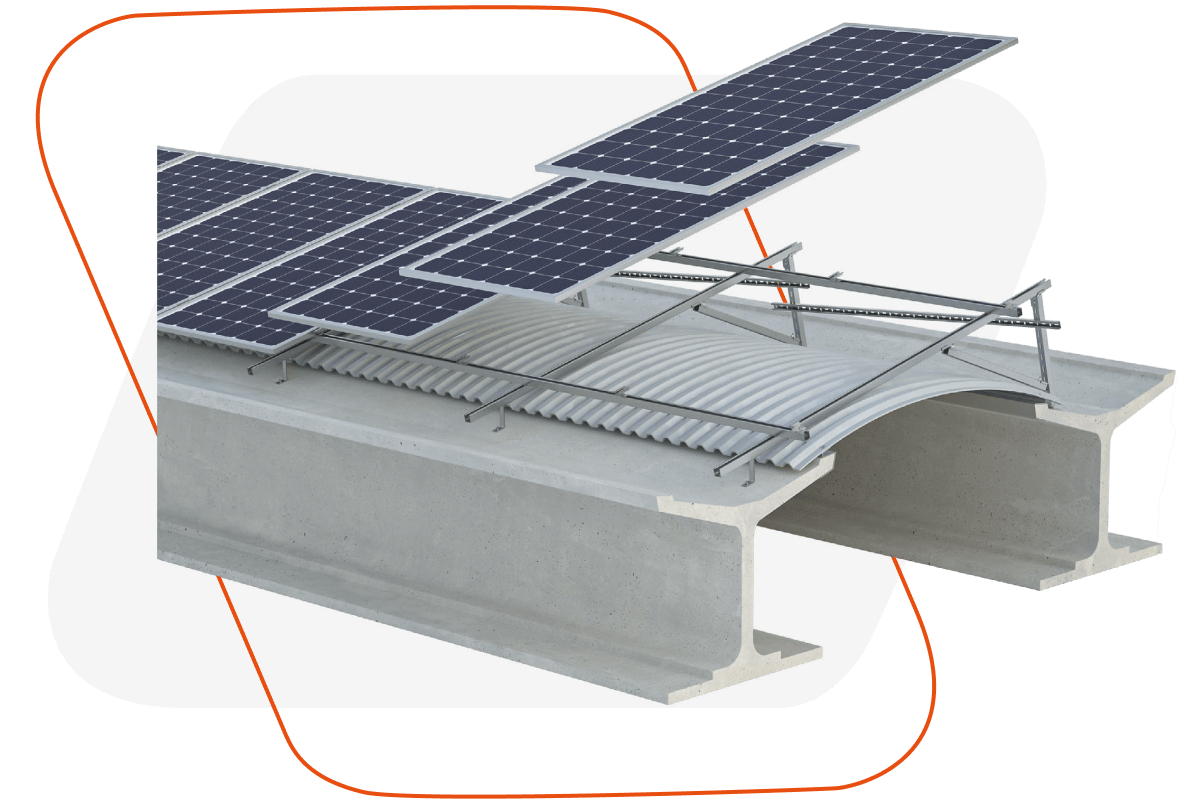 Profili fotovoltaico: binari e supporti per fissaggio pannelli